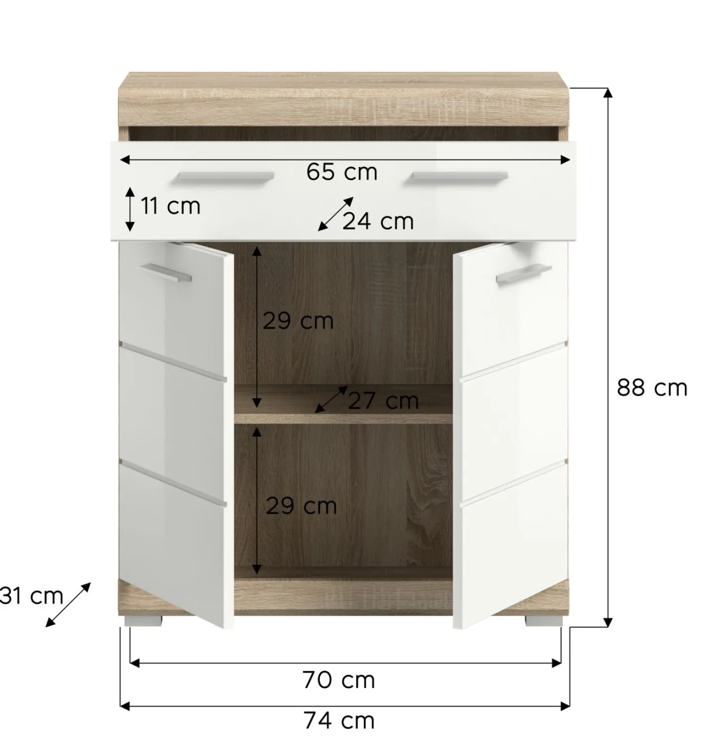 Xonox Standschrank GIMBI* Badkommoden|Kombikommoden