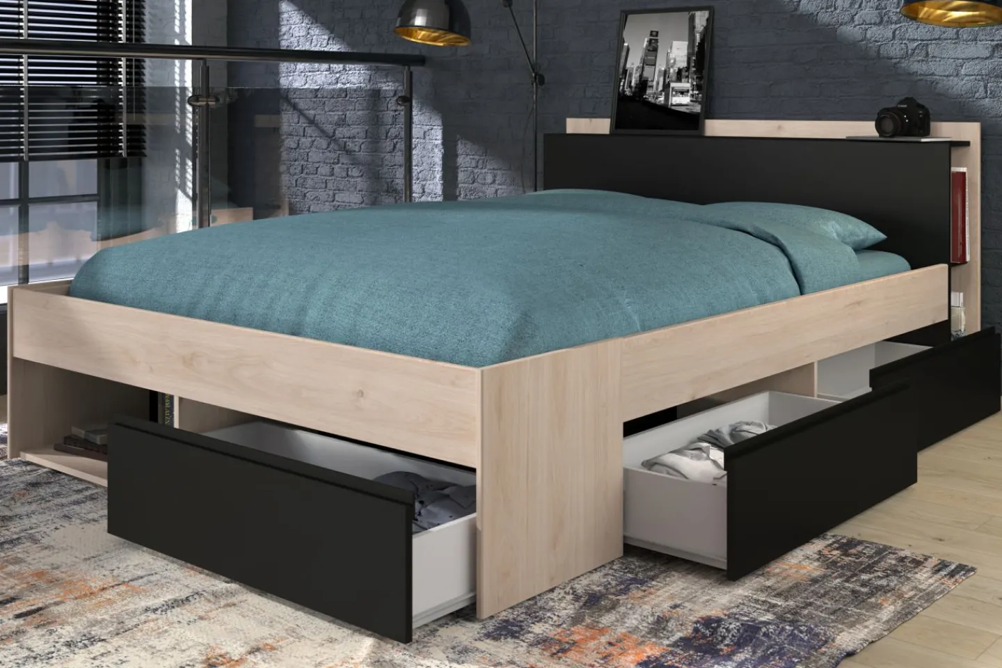 Parisot Stauraumbett DALLAS 7* Doppelbetten|Stauraumbetten