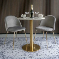 House Nordic Stühle 2er-Set GENEVE* Polsterstühle|4-Fuß-Stühle