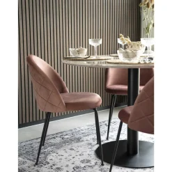 House Nordic Stühle 2er-Set GENEVE* Polsterstühle|4-Fuß-Stühle