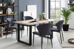 Salesfever Stühle 2er-Set LOKON* Polsterstühle|4-Fuß-Stühle