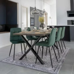 House Nordic Stühle 2er-Set MIDDELFART* Polsterstühle|4-Fuß-Stühle