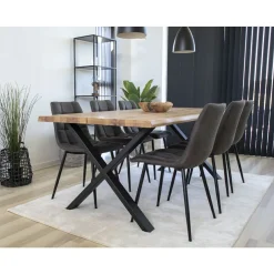 House Nordic Stühle 2er-Set MIDDELFART* Polsterstühle|4-Fuß-Stühle