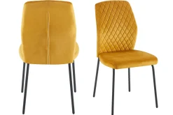 Salesfever Stühle 2er-Set MUNDUK* Polsterstühle|4-Fuß-Stühle