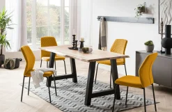 Salesfever Stühle 2er-Set MUNDUK* Polsterstühle|4-Fuß-Stühle