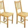 Möbilia Stühle 2er-Set PALISEUL* Holzstühle|4-Fuß-Stühle