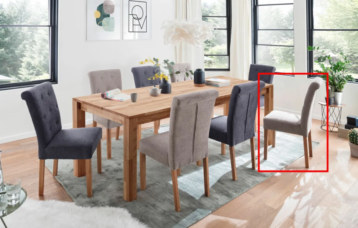 MCA Direkt Stühle 2er-Set PASADENA* Polsterstühle|4-Fuß-Stühle