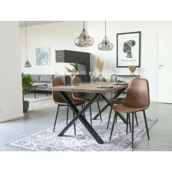 House Nordic Stühle 2er-Set STOCKHOLM* Polsterstühle|4-Fuß-Stühle