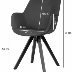 Skyport Stühle 2er-Set UCAYALI* Armlehnstühle|4-Fuß-Stühle