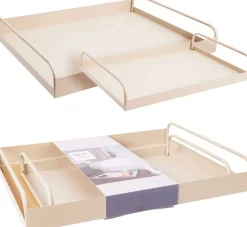 Koopman Tablett 2er Set mit Henkel EH* Geschirr & Besteck