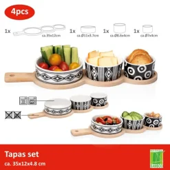 Edco Tapas Set 4tlg. ALPINA* Geschirr & Besteck
