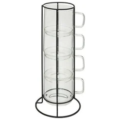 JJA Teetassen 4er Set mit Ständer MIA* Gläser, Becher & Karaffen