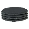 Gasper Untersetzer 4tlg. rund SCHIEFER* Tisch-Accessoires
