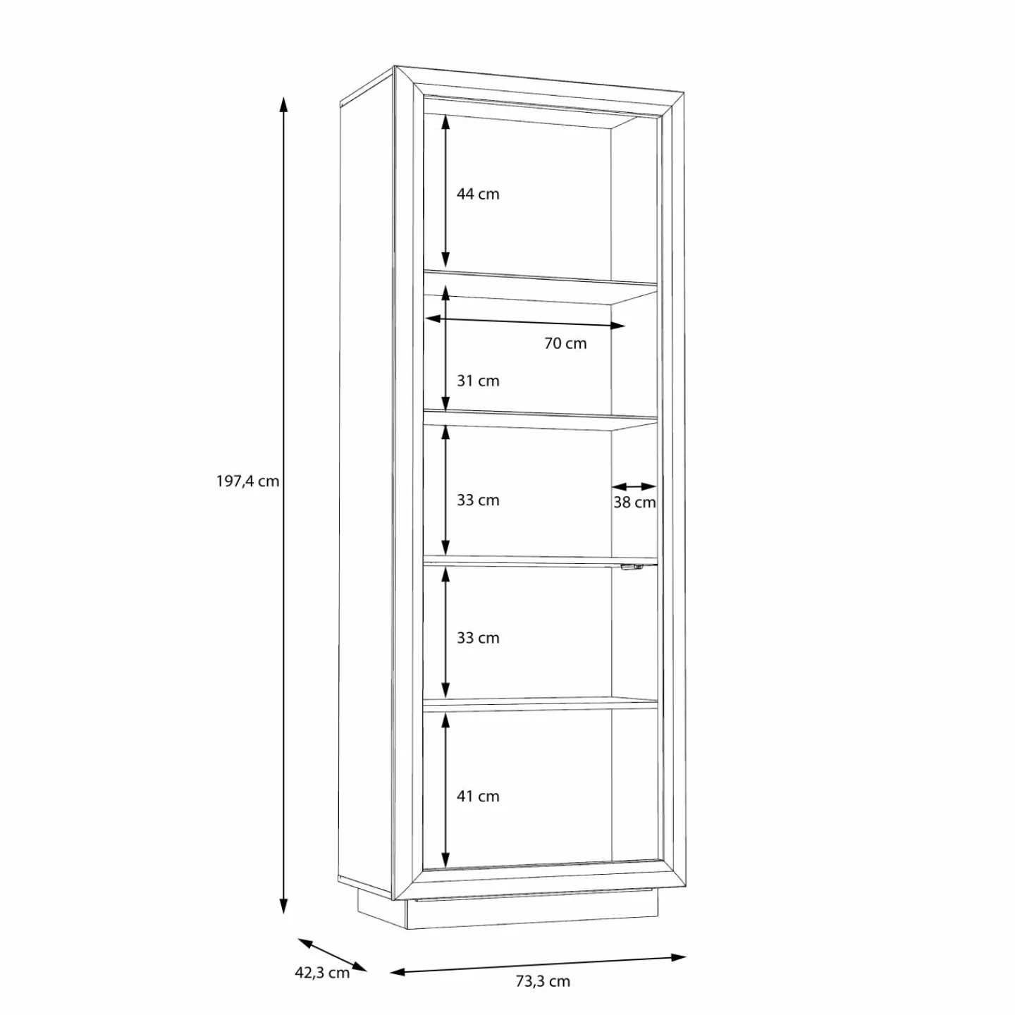 Forte Vitrine L SAVONA* Standvitrinen