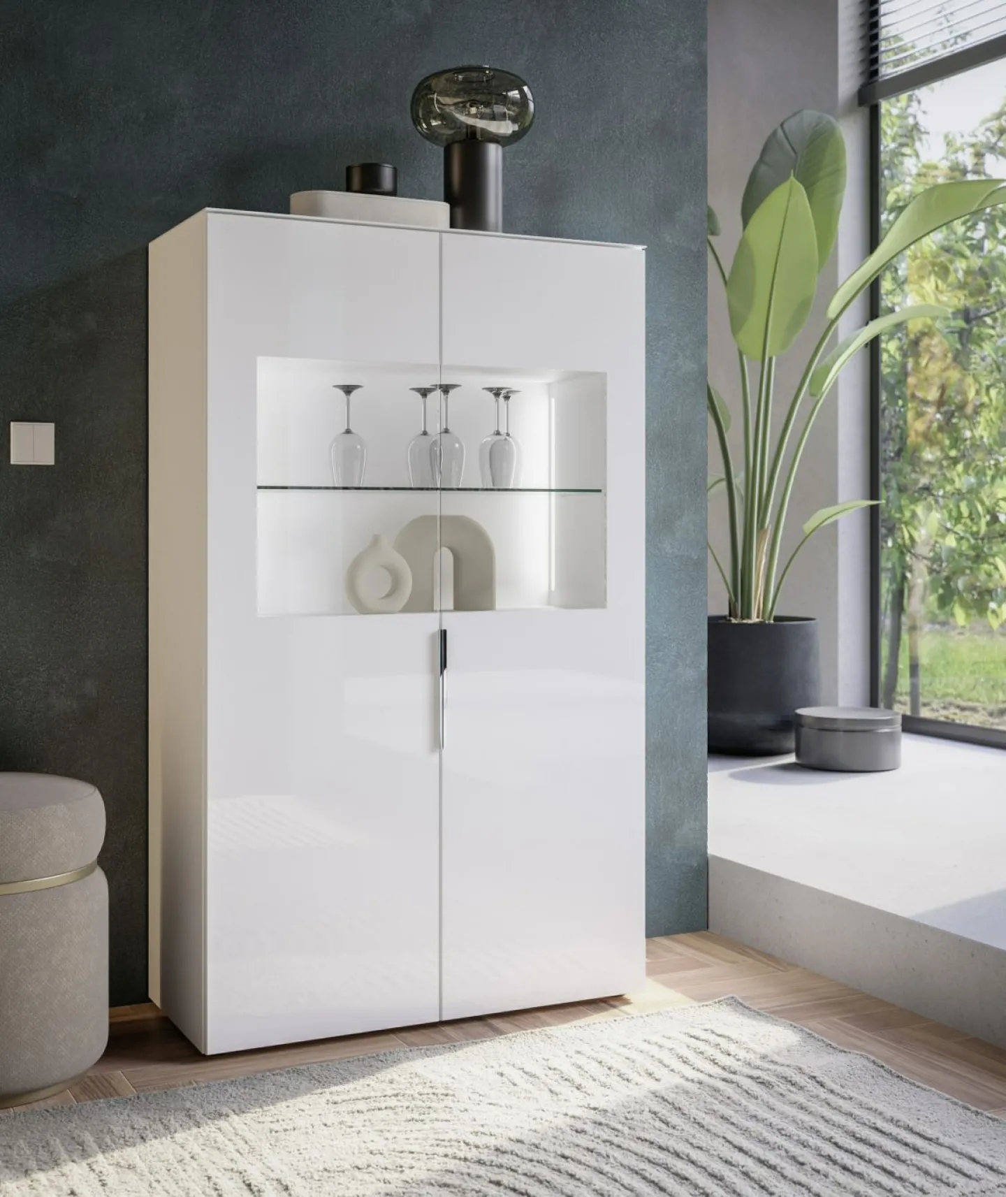 Bega Consult Vitrine mit Beleuchtung SANTORIN* Standvitrinen