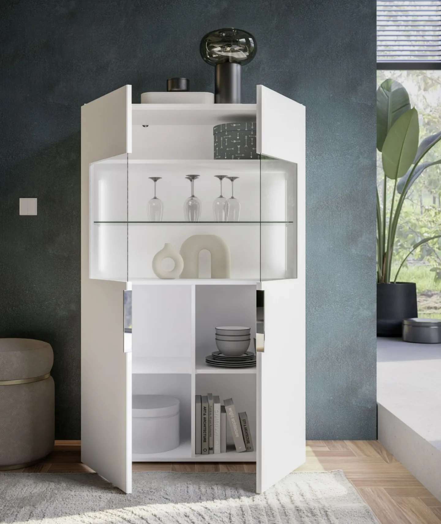 Bega Consult Vitrine mit Beleuchtung SANTORIN* Standvitrinen