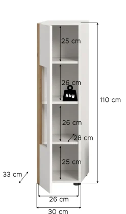 Xonox Vitrine RUDA* Standvitrinen