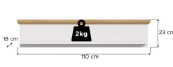 Xonox Wandboard VERONA* Wandregale