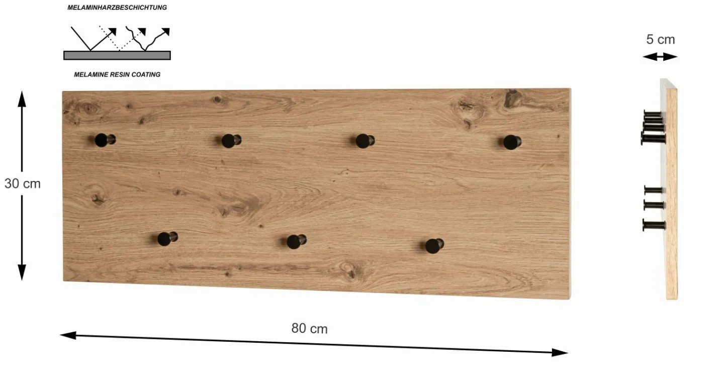 Haku Wandgarderobe PARMA 3* Garderobenpaneele