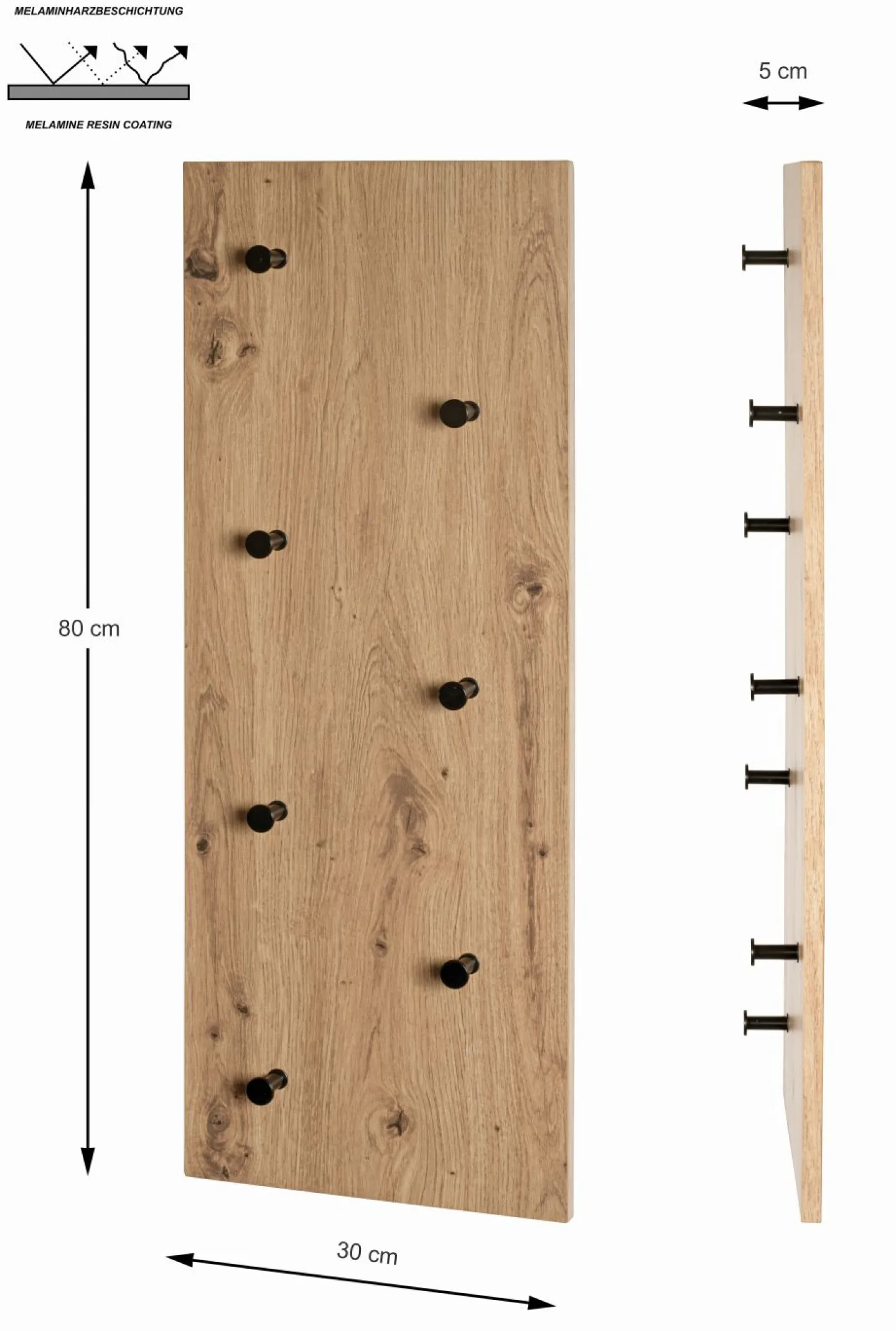 Haku Wandgarderobe PARMA 3* Garderobenpaneele