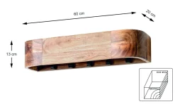 Haku Wandgarderobe RIVERA 3* Garderobenleisten