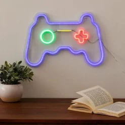 Wandobjekt Neon Gamer Controller JJA