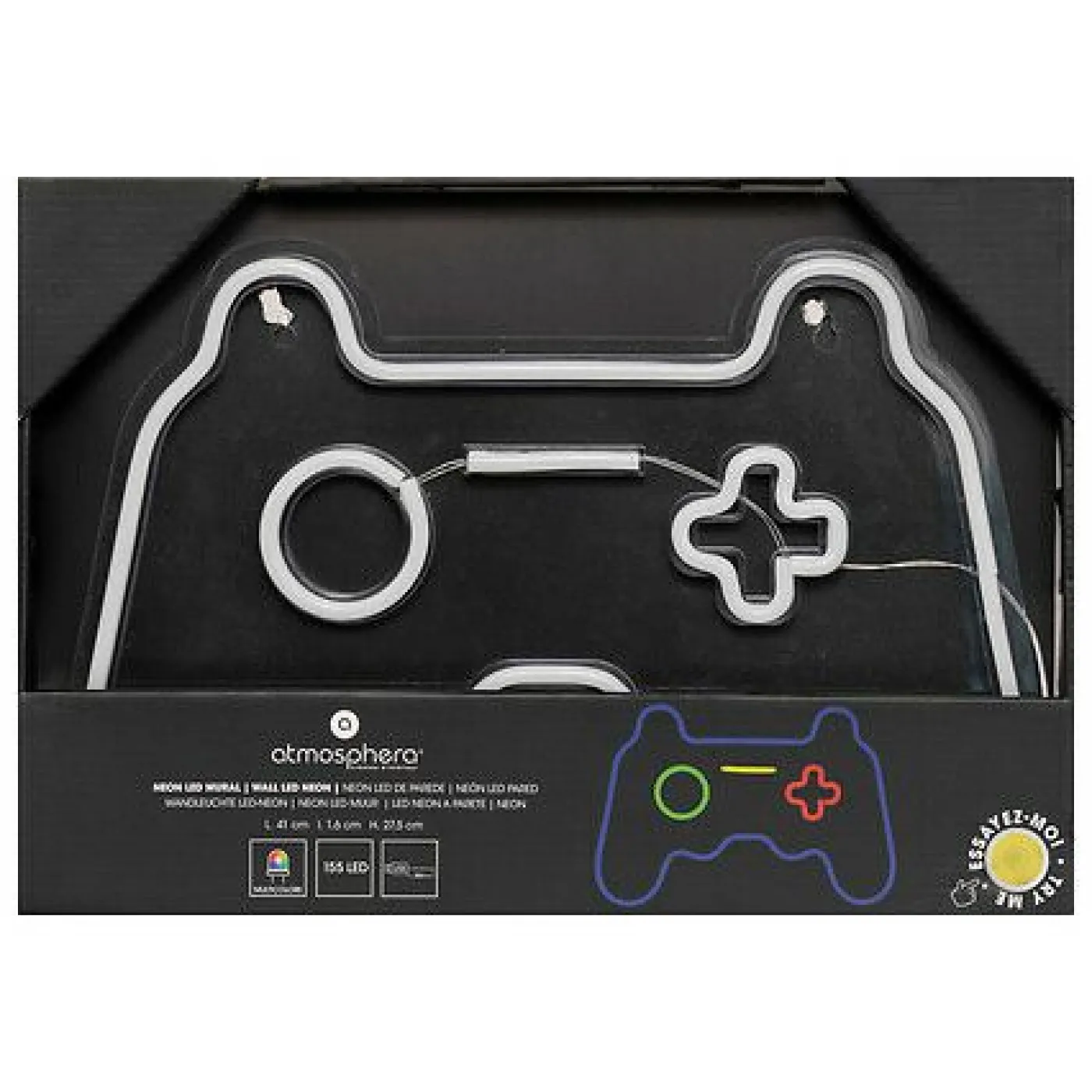 Wandobjekt Neon Gamer Controller JJA