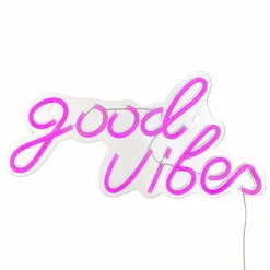 JJA Wandobjekt Neon Schriftzug Good Vibes*Kinder Kinderzimmerleuchten|Dekoleuchten