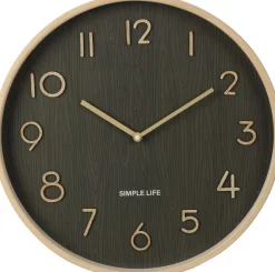 Koopman Wanduhr mit Holzoptik EH* Uhren