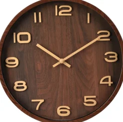 Wanduhr mit Holzoptik EH
