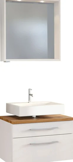 Held Waschbeckenunterschrank 60 mit Spiegelpaneel DAVOS* Badmöbel-Sets