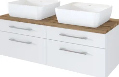 Held Waschbeckenunterschrank 120 mit Aufsatzbecken DAVOS* Badschränke