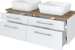 Held Waschbeckenunterschrank 120 mit Aufsatzbecken DAVOS* Badschränke