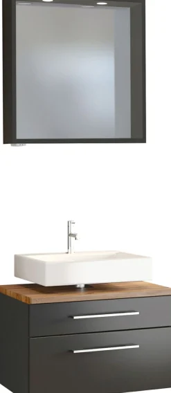 Held Waschbeckenunterschrank 60 mit Spiegelpaneel DAVOS* Badmöbel-Sets