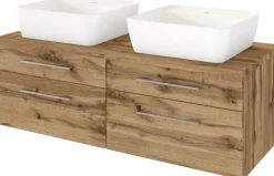 Held Waschbeckenunterschrank 120 mit Aufsatzbecken DAVOS* Badschränke