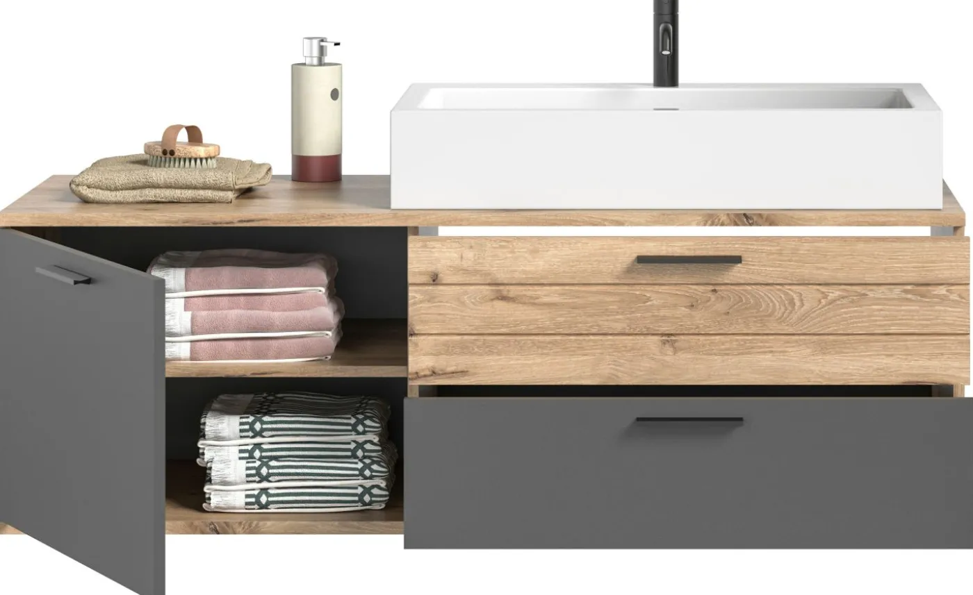 Waschbeckenunterschrank mit Waschbecken AGARO