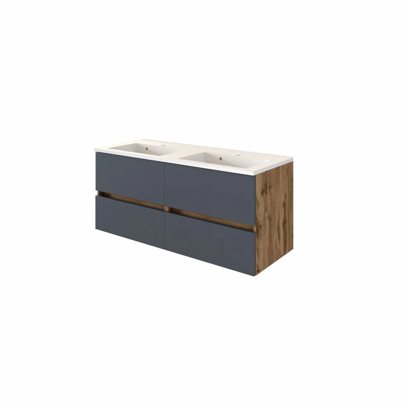Waschbeckenunterschrank mit Doppelwaschbecken LUCCA