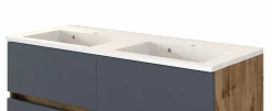 Waschbeckenunterschrank mit Doppelwaschbecken LUCCA