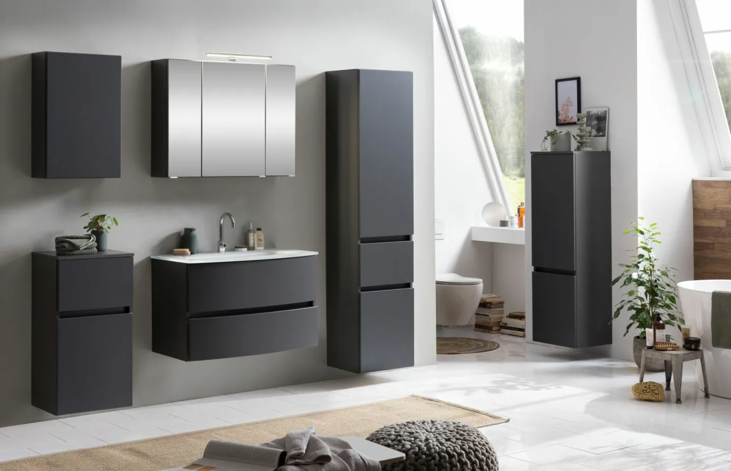 Held Waschbeckenunterschrank mit Waschbecken KOPENHAGEN* Badschränke