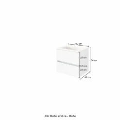 Held Waschbeckenunterschrank mit Waschbecken LUCCA* Badschränke