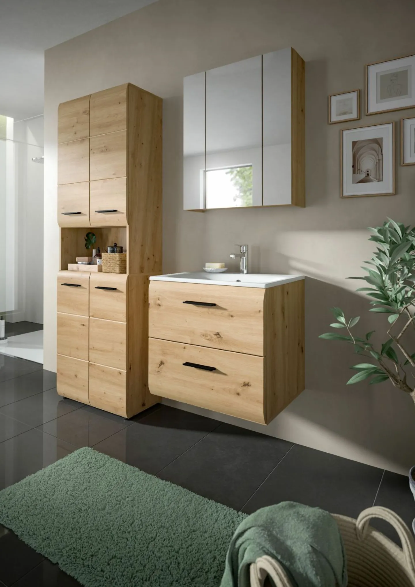 Xonox Waschbeckenunterschrank mit Waschbecken BONGA* Badschränke