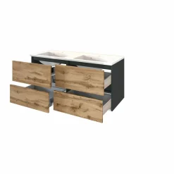 Waschbeckenunterschrank mit Doppelwaschbecken LUCCA