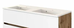 Waschbeckenunterschrank mit Doppelwaschbecken LUCCA