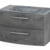 Waschbeckenunterschrank mit Waschbecken STOCKHOLM
