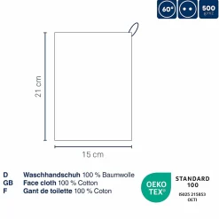Kela Waschhandschuh offwhite LADESSA* Waschhandschuhe|Badtextilien