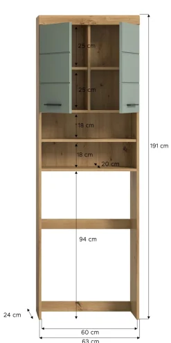 Xonox Waschmaschinenüberbau SEWULA* Waschmaschinenschränke