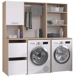 Parisot Waschmaschinenumbauschränke-Set LAUNDRY 4* Waschmaschinenschränke