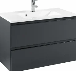 Held Waschtischunterschrank 80 mit Mineralgussbecken CARDIFF* Badschränke