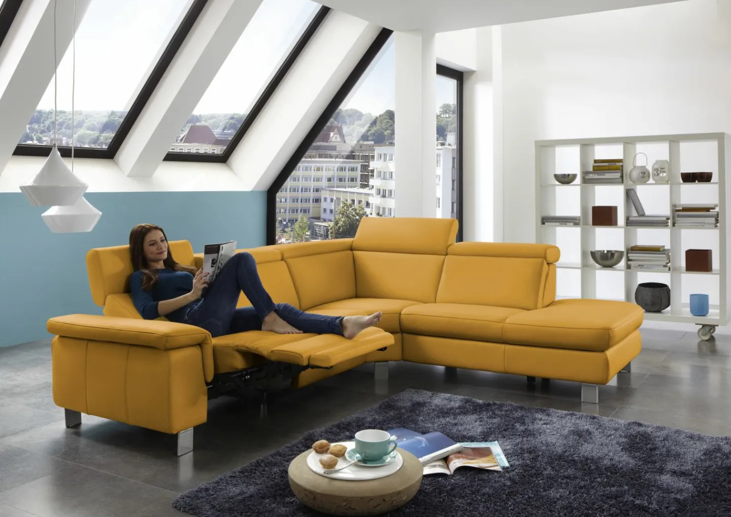 Steinpol Wohnlandschaft MOTION 2* Ecksofas