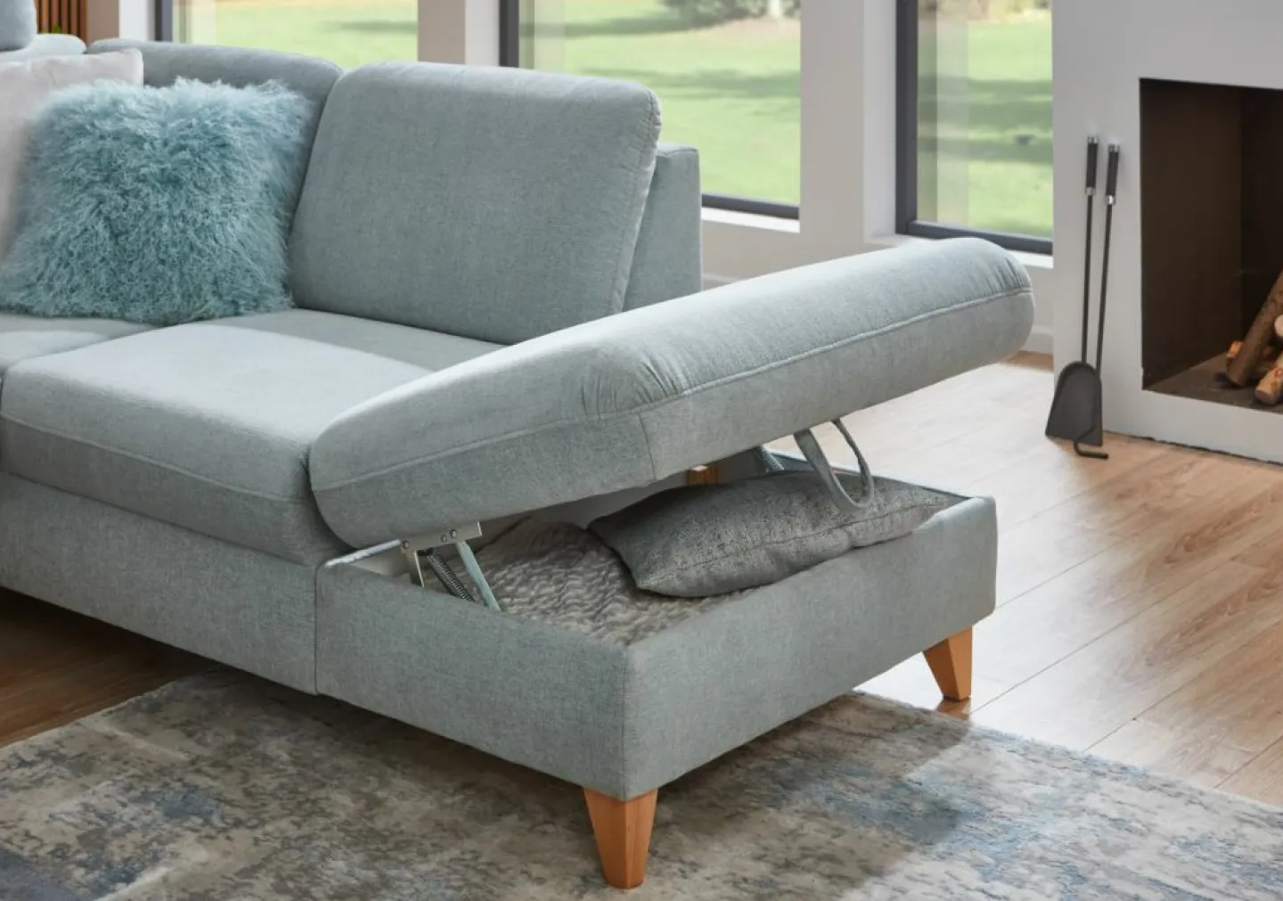 Steinpol Sit&More Wohnlandschaft mit Funktion THASOS* Wohnlandschaften